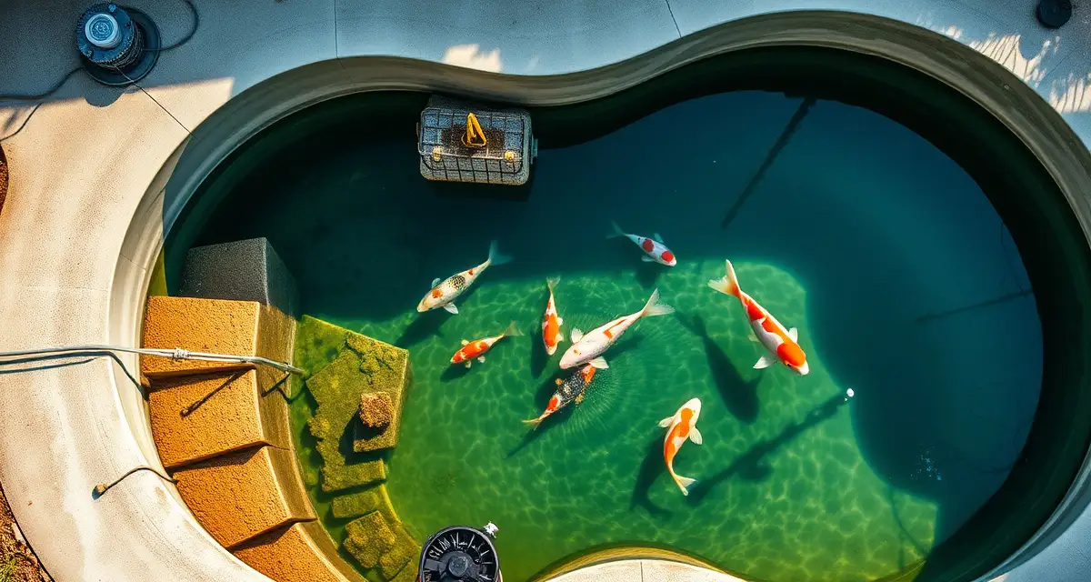 Pre-fill requirements and curing process for new koi ponds New koi pond construction checklist showing concrete curing process, equipment testing, and pre-fill water quality preparation steps